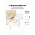 thumbnail image 2 of Periquera Xtellar color beige Para Bebe Portatil Plegable Silla Comer Ajustable, 2 of 5