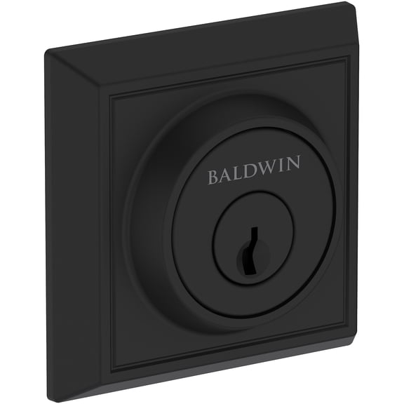Baldwin SCCHD190 Chamfered Square Solid Brass Single Cylinder Keyed Entry Deadbolt From