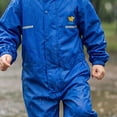 thumbnail image 7 of mgoYE Big Kid Rain Suit Size 12 Toddler Kids Rain Suit for Boys Girls One Piece Hoodie Waterproof Coverall Lightweight Rain Jacket(Blue,6-7 Years), 7 of 7