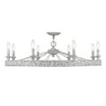 thumbnail image 1 of Golden Lighting 7856-8SF OY Ferris 8 Light 36 in. Semi-Flush Ceiling Light - Oyster, 1 of 5