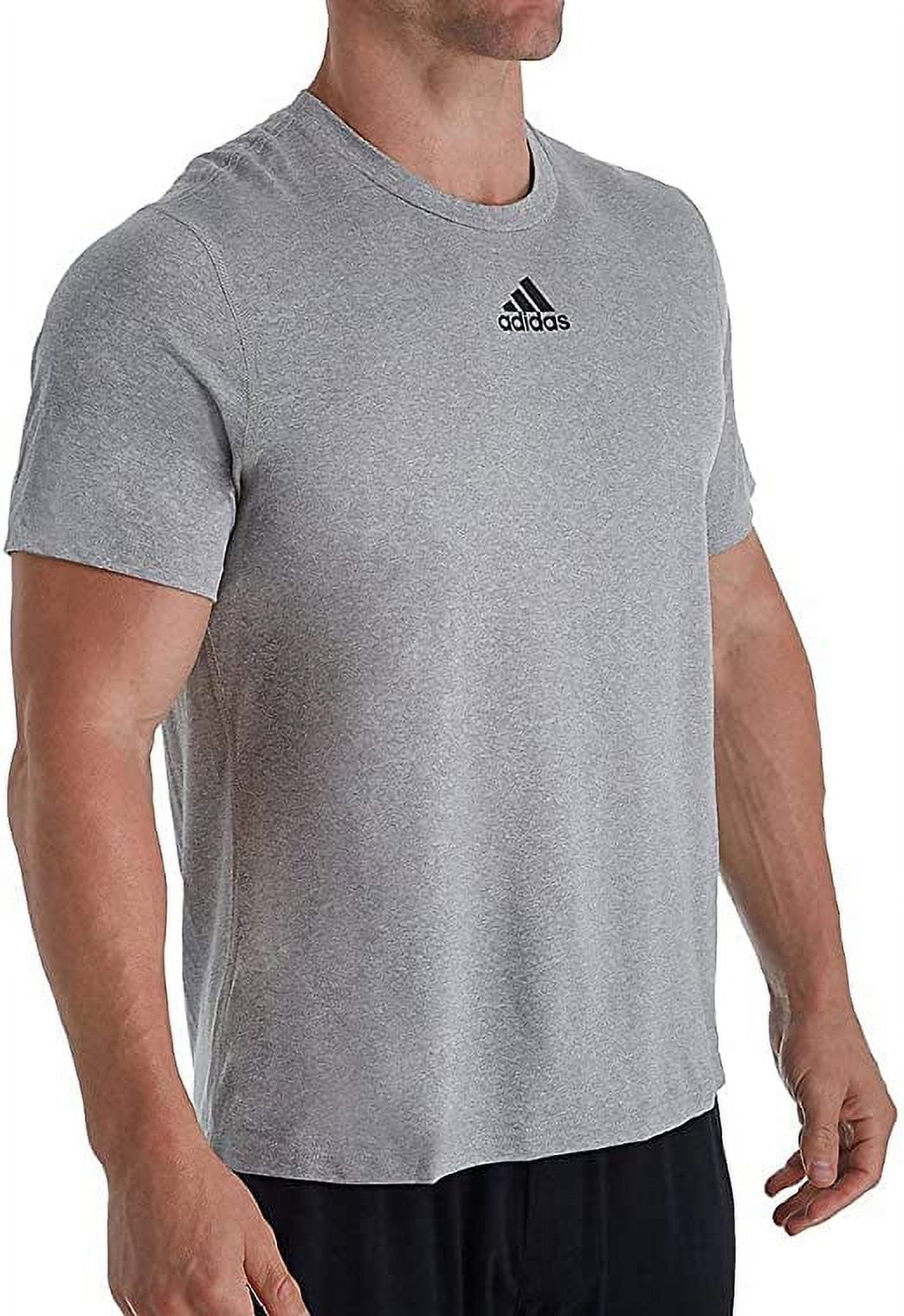 EK0074 Adidas T-Shirt Grey Medium Creator Athletic 4XL Heather/Black Men\'s SS