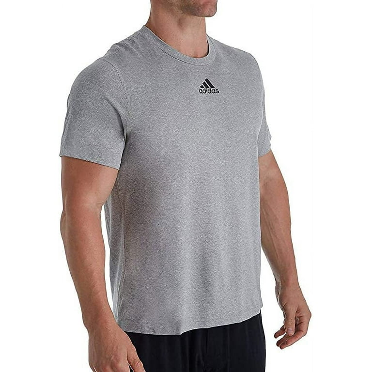 Creator Athletic Medium Grey EK0074 Men\'s T-Shirt Adidas Heather/Black 4XL SS