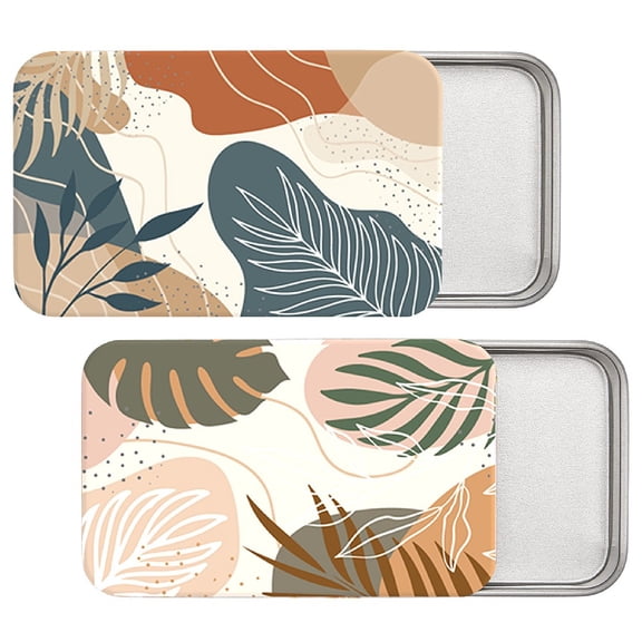 2 Pack Travel Floss Picks Holder Portable Dental Floss Case Refillable Floss Pick Case Dispenser Organizer DIY with Slider Lid Gift Packaging Boxs