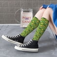 thumbnail image 5 of Goofa traditional Irish colours Pattern Adult Stockings, Color-Block Knee High Socks, Comfortable and Breathable, Soft and Stretchable, Sports, and Decoration, 5 of 6