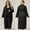 Black, variant on Ladies Pajamas Solid Fashion Plus Size Silk Robe and Halter Dress 2-Piece Matching Pajamas Sets 3XL