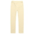 thumbnail image 2 of Richie House Little Girls Beige White Thick Stripe Stretchy Standard Leggings 4/5, 2 of 2