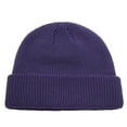 thumbnail image 2 of Trawler Beanie Watch Hat Roll-up Edge Skullcap Fisherman Beanie for Men Women, 2 of 8