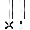 thumbnail image 1 of EcoNesxp Decorative Fan Zipper Ceiling Fan Zipper Extender Black 1/2 inch, 1 of 5