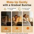 thumbnail image 2 of White Noise Sound Machine: Sunrise Alarm Clock for Gentle Wake Up - 30 Soothing Sounds, Adjustable Volume & Night Light, Timer - Easy to Sleep, Relax, Focus, 2 of 4