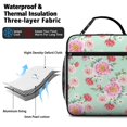 thumbnail image 4 of Pioneer Flower Floral Print Pattern Insulated Lunch Bag Teen,Lunch Bag Lunch Box for Men Women,Bento School Lunch Bag for Teen for Work,Picnic or Travel, 4 of 5