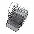 thumbnail image 7 of HGMart Desk File Organizer with 5 Stacking Magazine Sorter Rack and 3-Tier Letter Tray for Home and Office, Black, 7 of 7