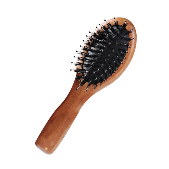 Pretyzoom Massage Styling Hair Brushes Comb Beech Wood 1Set