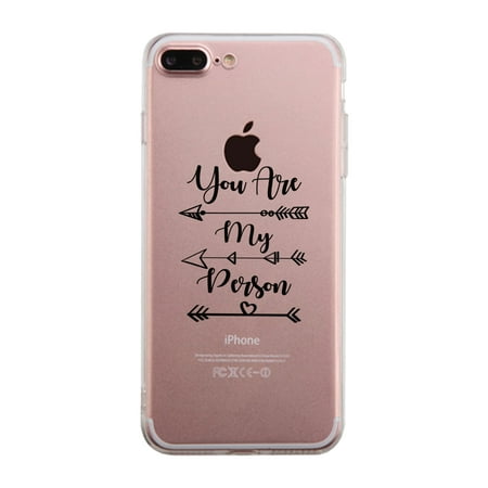 You My Person-Right Best Friend Matching Transparent iPhone 7 (Tumblr Transparent Best Friends)