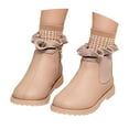 thumbnail image 3 of MEZZALL Girls Boots Toddlers Cozy Stylish Warm Knit Ankle Booties For Autumn Winter Versatile And Easy To Wear For Little Girls Shoes Sweet Prewalker, 3 of 7