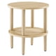 thumbnail image 1 of Mesa auxiliar redonda Table Modway Torus de madera de roble con ratán, 1 of 7