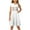 White, variant on 2025 Easter Children Clothing Toddler Girls Dress Summer Ruffle Sleeve Sundress Outfit for Kids 4-14T