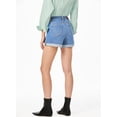 thumbnail image 6 of DOKOTOO Women's Jean Shorts High Waisted Stretchy Denim Shorts Summer Casual Rolled Hem Distressed Shorts Lightweight Zimbaplatinum Denim Shorts, 6 of 11