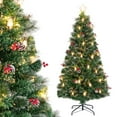 thumbnail image 1 of Costway Árbol de Navidad artificial de 180 cm con 8 modos de iluminación, 64 luces LED cálidas, 1 of 6