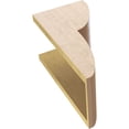 thumbnail image 6 of 8"W x 8"D x 16"H Wide Crestline Rough Cedar Woodgrain TimberThane Corbel, Primed Tan, 6 of 6