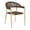 Natural, variant on Furniture of America Clark Aluminum Patio Dining Chair in Dark Brown