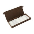 thumbnail image 2 of Caja de exhibición de gafas, vitrina, estuche de almacenamiento para gafas, estuche multifuncional para gafas, organizador de gafas de para cajón Café, 2 of 8