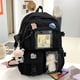 thumbnail image 3 of Mochila. Mochila escolar japonesa kawaii con colgante. Mochila pequeña. Suministros escolares, 3 of 5