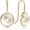 Simulated Pearl - 14K Gold Plated, variant on Opal Earrings for Women - Dainty Earrings 14K Gold Plated