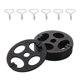 thumbnail image 5 of Juego de 6 clips metálicos para fundas de asientos de coche, placa ciruela, sujetadores y tarjeta de plástico para fijación de hebillas, herramientas y accesorios de ferretería automotriz., 5 of 7