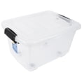 thumbnail image 1 of SHOWERORO 2Set Portable Storage Containers Clear Plastic Bins for Toys Hotel, 1 of 6