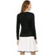 thumbnail image 5 of Cardigan Allegra K dobladillo Rizado Negro M, 5 of 6