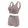thumbnail image 2 of Bra And Panty Set Sports Bra Women'S Fitness Running Yoga Vest Without Rims Large Size Breathable Sports Bra Set,Yellow Women'S Blended Vest 3XL, 2 of 4
