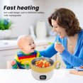 thumbnail image 3 of Insulated Food Warmer Bowl, Electric Food Warmer Bowl 316 Stainless Steel  for Home, 3 of 7