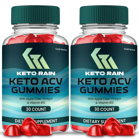 (2 Pack) Keto Rain ACV Gummies, Keto Rain Keto   ACV Gummies, Max Strength Supplement for Men and Women