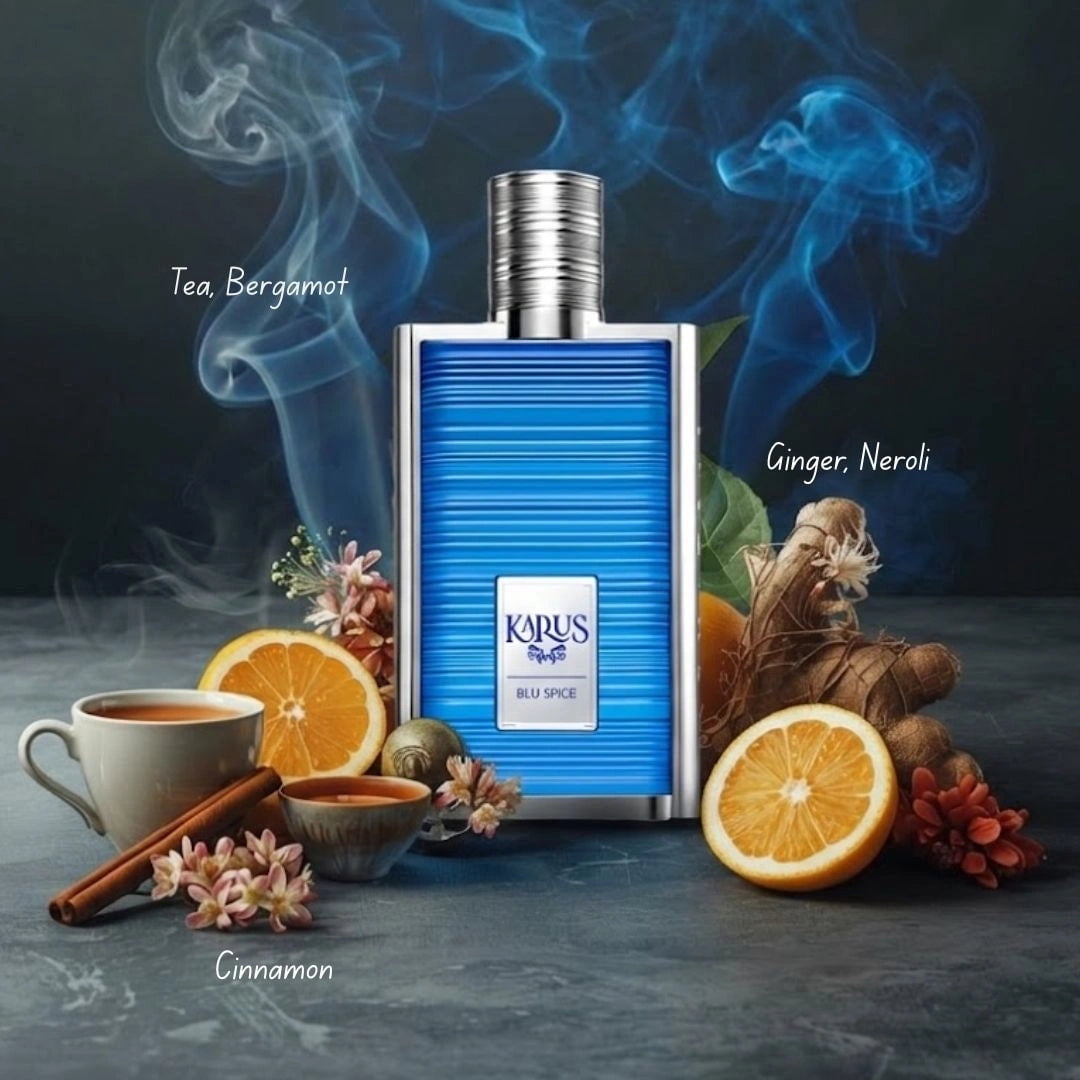 Karus Blu Spice Eau de Parfum Spray 100ml (3.4 oz) by Khadlaj
