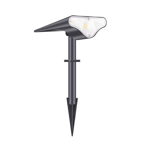 Injueey Luz solar para césped, lámpara de jardín a prueba de lluvia para exteriores, pasarela de paisaje, garaje, hogar, cubierta exterior, Type2 NO2