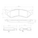 thumbnail image 2 of BALATAS CERAMICAS B1500 1998 DODGE 5.2L V8 Delanteras BREMBO ., 2 of 5