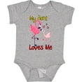 thumbnail image 3 of Inktastic My Aunt Loves Me Flamingo Boys or Girls Baby Bodysuit, 3 of 5