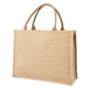 thumbnail image 1 of Bolso de mano de lino reutilizable con asas para la compra (46 x 35 x 14 cm) Likrtyny Para estrenar, 1 of 8