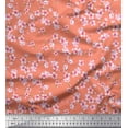 thumbnail image 1 of Soimoi Silk Fabric Blossom Floral Print Sewing Fabric Yard 42 Inch Wide, 1 of 3
