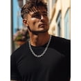 thumbnail image 3 of ChainsProMax 3mm/5mm/7mm/12mm Rolo Cable Chain Stainless Steel Chain Necklace for Men Women 18"-24" Fathers Day Jewelry Gift for Dad Son, 3 of 7