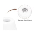 thumbnail image 3 of Uxcell 8Pcs Rubber Bumper Feet, 15mm H x 30mm W Round Pads with Washer & Screws, 3 of 6