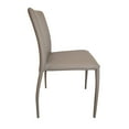 thumbnail image 5 of Leatherette Wrapped Dining Chair with Peg Legs, Set of 4, Dark Gray, Saltoro Sherpi, 5 of 5