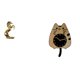 thumbnail image 1 of Reloj de pared con estatua de caballo, reloj de pared decorativo con forma de gato, escultura de resina hecha a mano, reloj moderno de madera,, 1 of 8