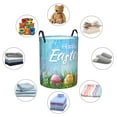 thumbnail image 6 of Daiia Happy Easter Round Laundry Basket with Handles Thickened Waterproof Circular hamper,Dirty Clothes Storage Basket for Bedroom,Bathroom,College Dorm-Medium, 6 of 8