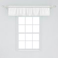 thumbnail image 2 of Ambesonne White Window Valance, Vintage Green Polka Dots, 54" X 12", Forest Green and White, 2 of 3