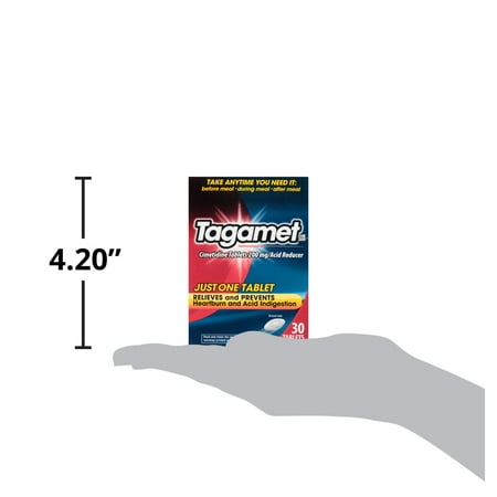 (2 pack) Tagamet HB 200 mg Cimetidine Acid Reducer and Heartburn Relief, 30 Count