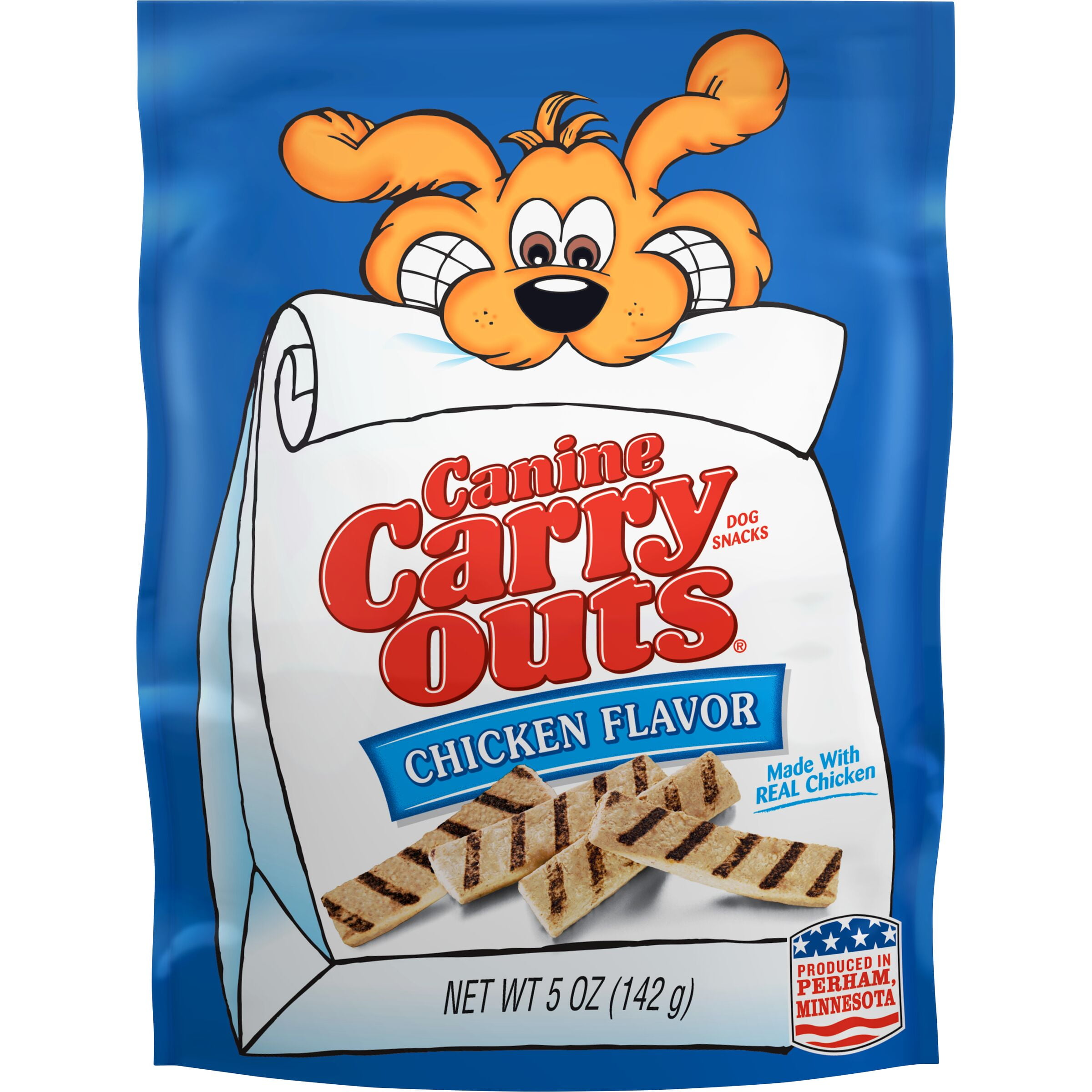 Canine Carry Outs Chicken Flavor Dog Snacks, 5Ounce
