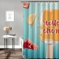 thumbnail image 2 of BCIIG Bathroom Decor Set Colorful Luxurious Graphic Print Polyester Fabric Fashion Shower Curtain Set with Hooks 36x72, 2 of 7