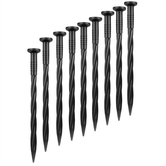 80 Pack 8 Inch Plastic Landscape Edging Anchoring Stakes Garden Lawn Yard Spikes Landscaping Stakes for Paver Edging