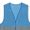thumbnail image 4 of Xdegoge Kids High Visibility Reflective Safety Vest Tween Front Closure Breathable Mesh Outdoor Cycling Walking Running Construction Role Play, 4 of 5